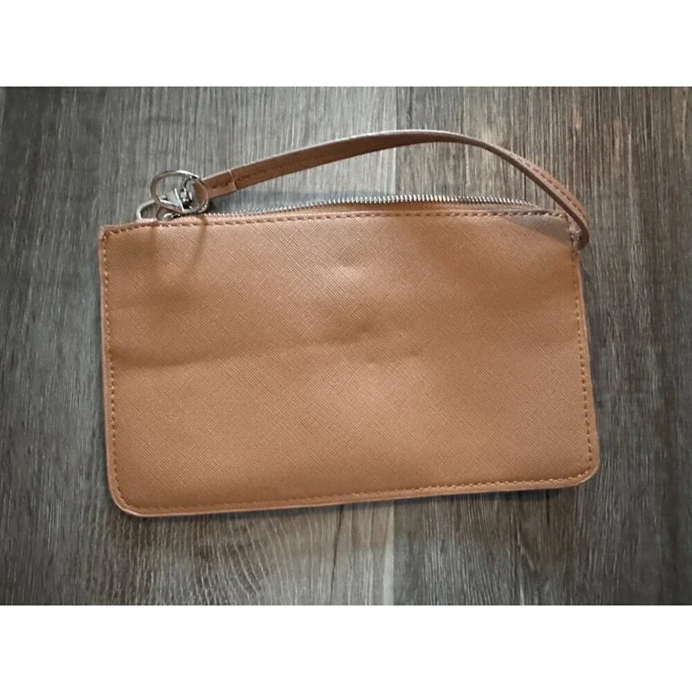 Sondra Roberts SR2 Light Tan Mini Wristlet Purse